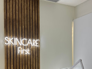Skincare First treatment room signage at MedSmart Wellness Center